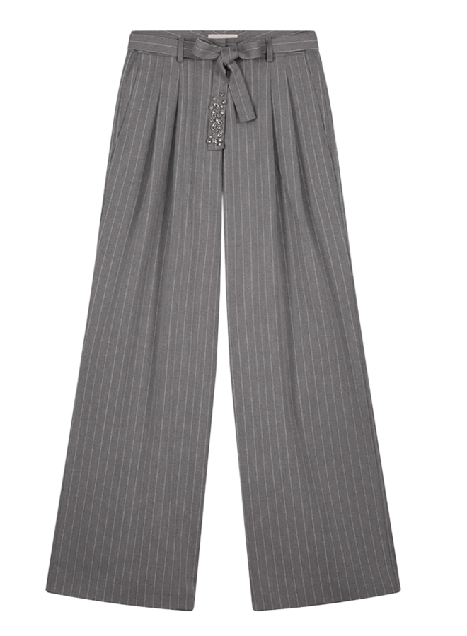 Charlie Trousers Grey Melange Fabienne Chapot