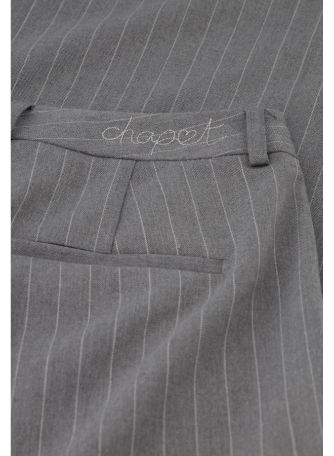 Charlie Trousers Grey Melange Fabienne Chapot