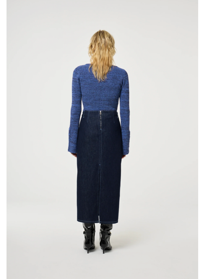 Gaia Pullover French Blue/ Black Fabienne Chapot
