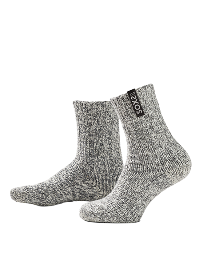 SOX3938 Originals, christmas, medium, grijze wol,  jet black