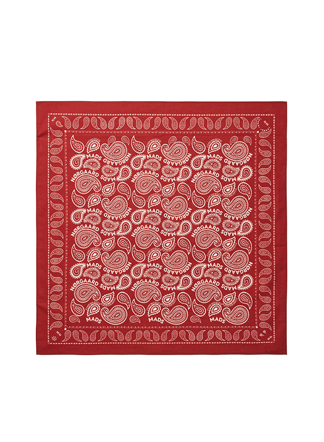 Soft Cotton Paisley Scarf Solid Mads Norgaard