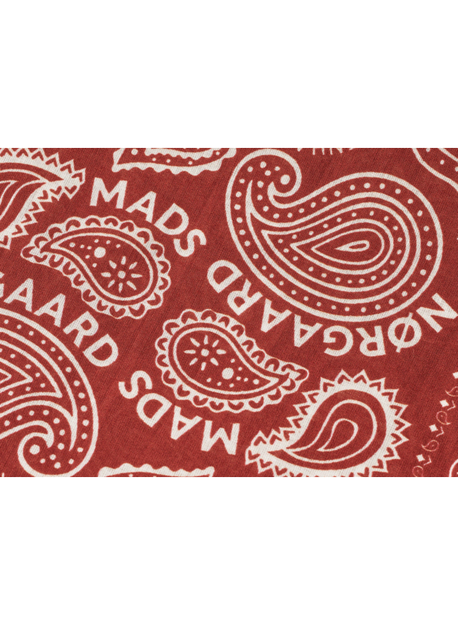 Soft Cotton Paisley Scarf Solid Mads Norgaard