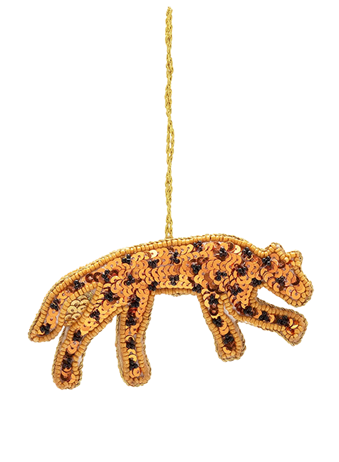 Festive Leopard Ornament Anna+Nina