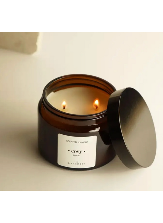 Glaskaars 2 lonten Santal Olphactory