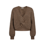 Co'Couture CozyCC Twist Back Knit Mocca
