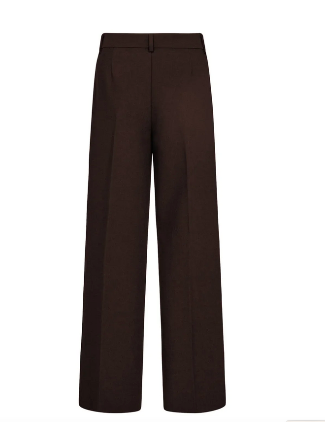 Co'Couture VolaCC Long Wide Pant Dark Brown