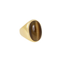 Ring met grote ovale gemstone - 18 Ellen Beekmans