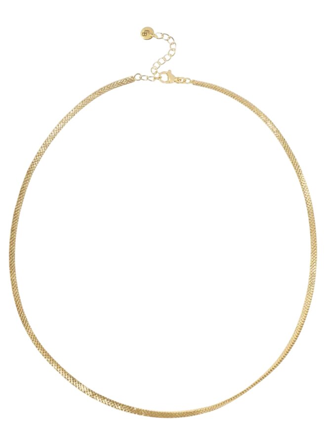 Snake ketting met textuur Ellen Beekmans