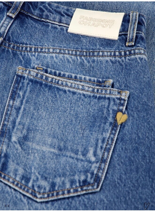 Betty Barrel Jeans Mid Blue Fabienne Chapot