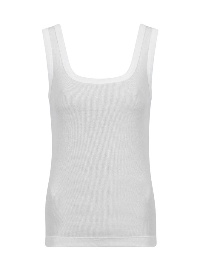 Evi Top White Knit-Ted