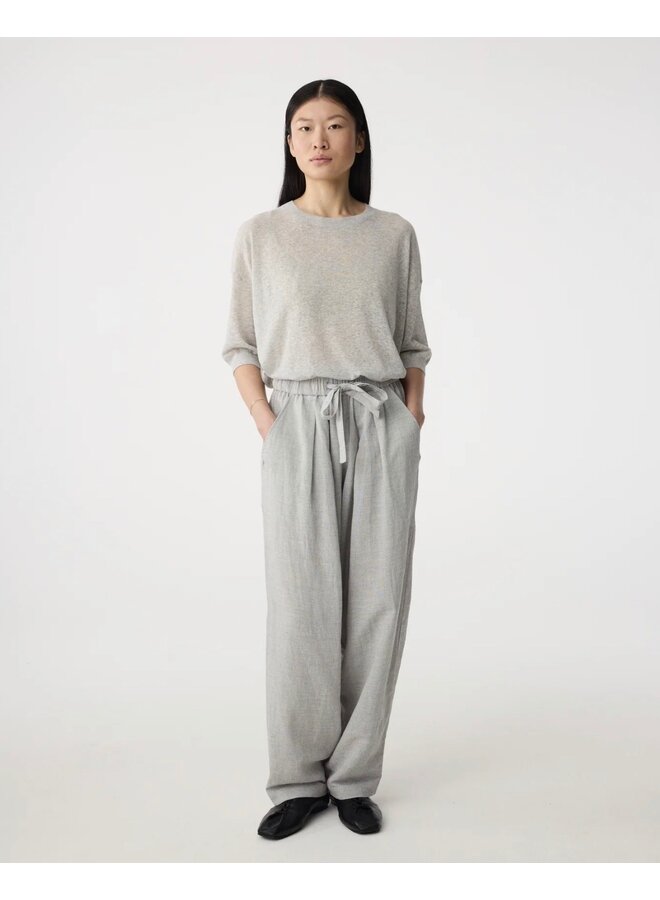 Fanes T Shirt Grey Melange Knit-Ted