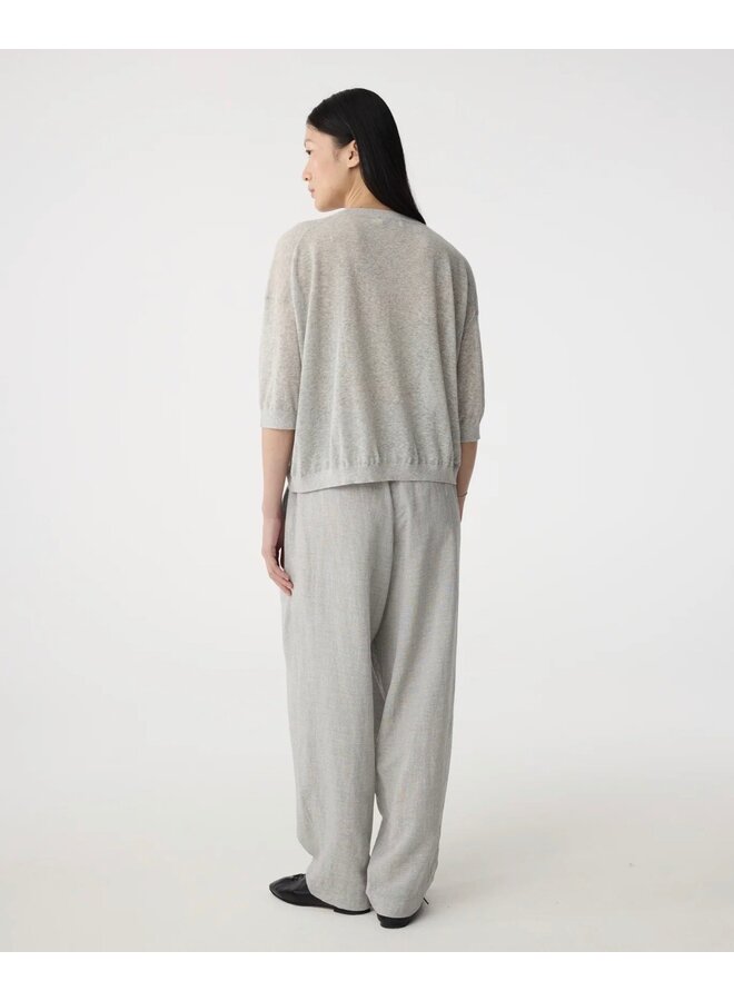 Fanes T Shirt Grey Melange Knit-Ted