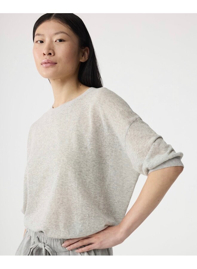 Fanes T Shirt Grey Melange Knit-Ted