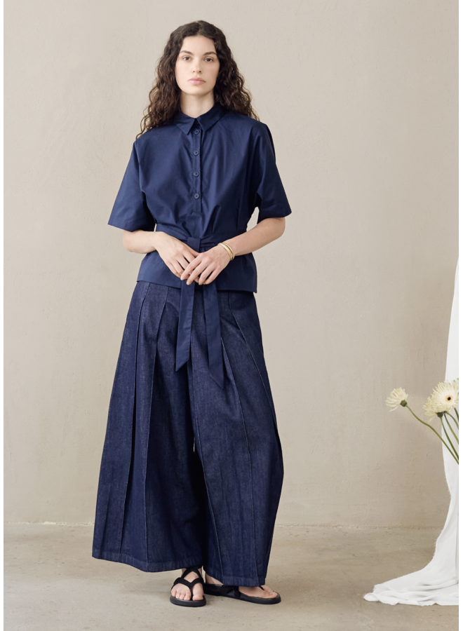 HL-PA-LUTH-D Trousers Denim Blue Humility