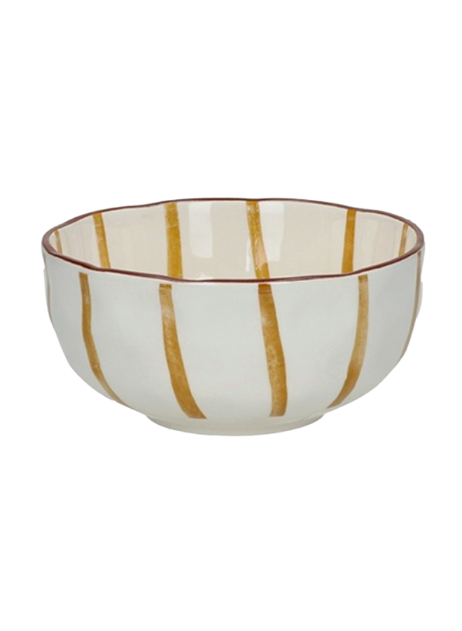 MYKONOS - soepkom - porselein - DIA 15,2 x H 6 cm - geel Pomax