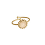 Vintage ringetje met gemstone/ new colours - Wit  Ellen Beekmans