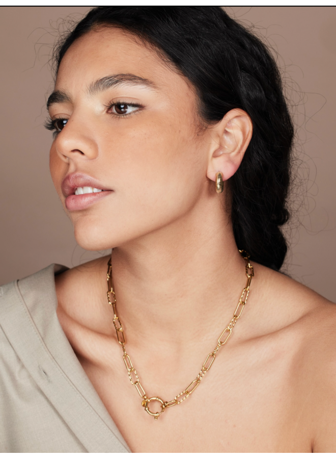 Grove schakelketting duolink Ellen Beekmans