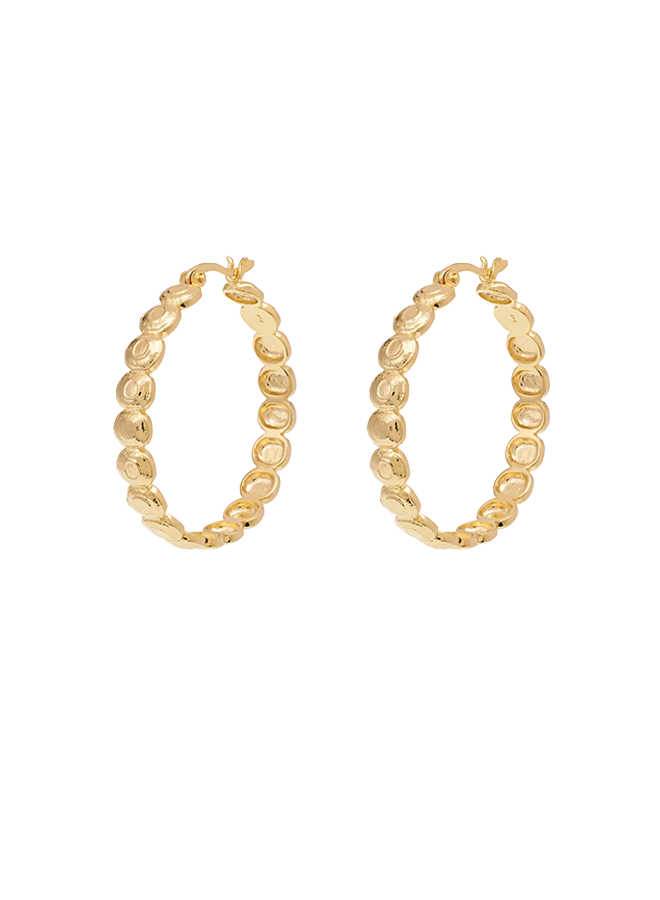 Large Relic Hoop Earrings Anna+Nina
