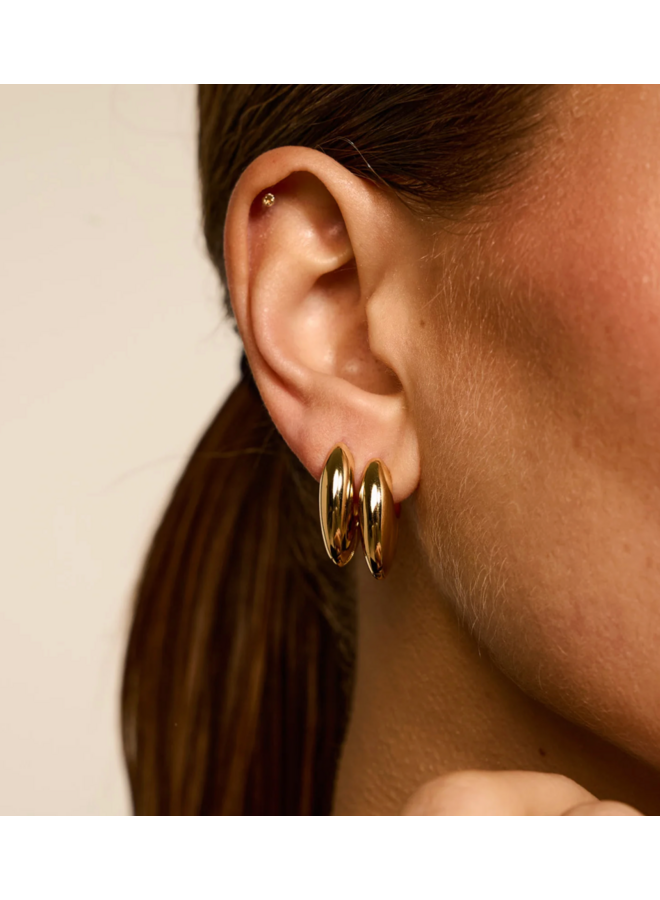 Chubby Hoop Earrings Anna+Nina