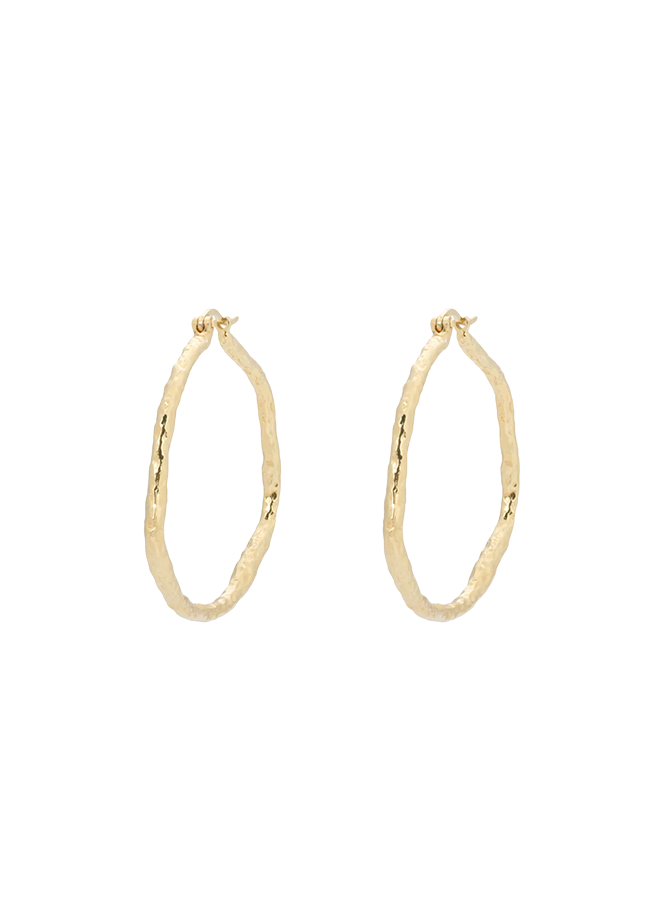 Large Organic Hoop Earrings Anna+Nina