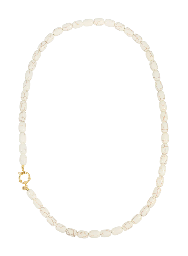 Gemstone ketting / donker bordeaux Ellen Beekmans