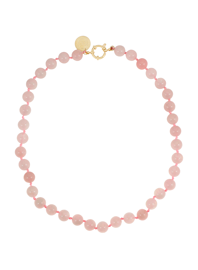 Ellen Beekmans Gemstone ketting licht roze
