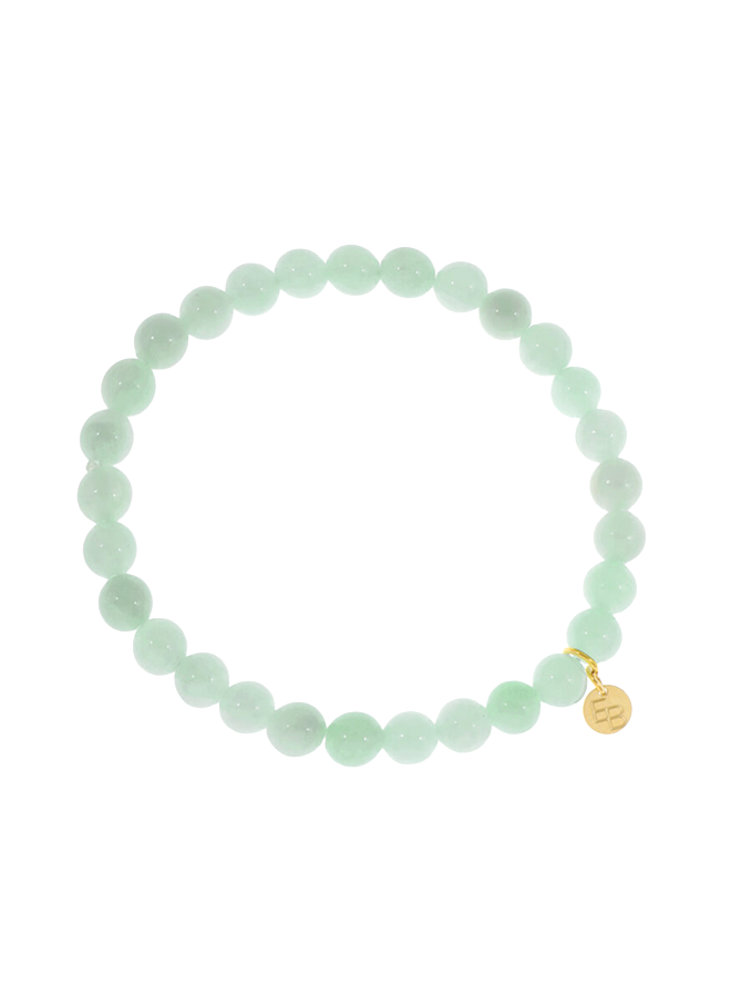 Ellen Beekmans Armbandje met gemstone balletjes / mint