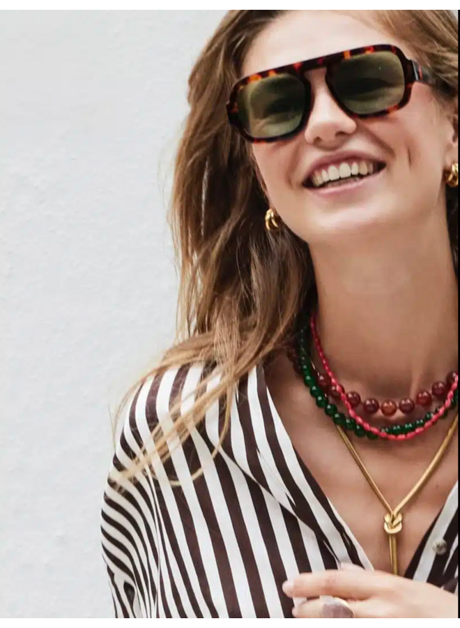 Ellen Beekmans  Schelpenketting / rood