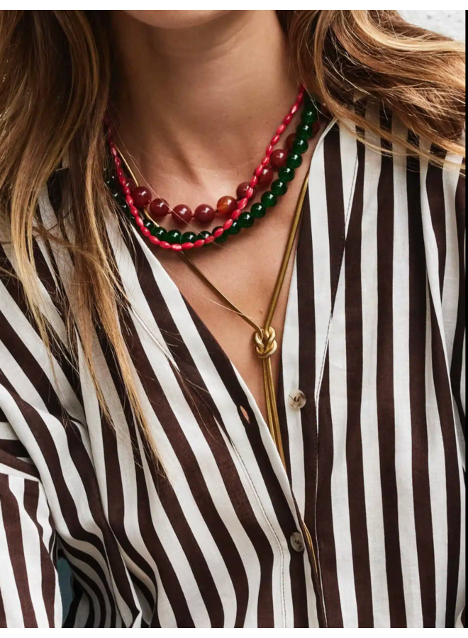 Ellen Beekmans  Schelpenketting / rood