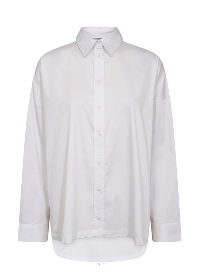 DaliaCC Oversize Slit Shirt White Co'Couture