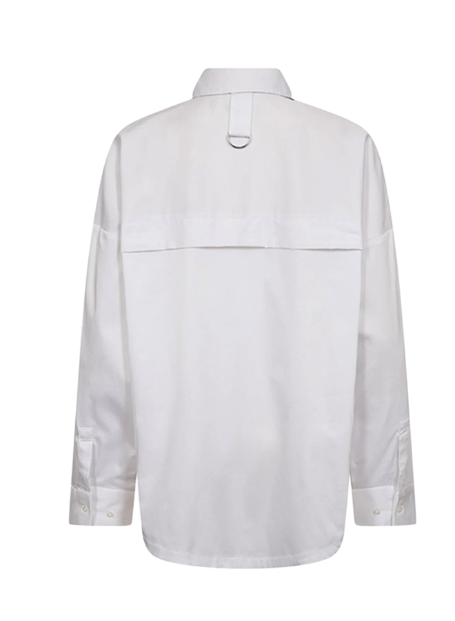 DaliaCC Oversize Slit Shirt White Co'Couture