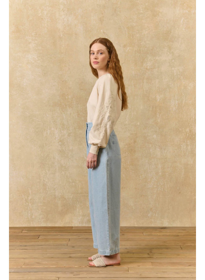 PANTS ALMOSI DENIM Bleach Louise Misha