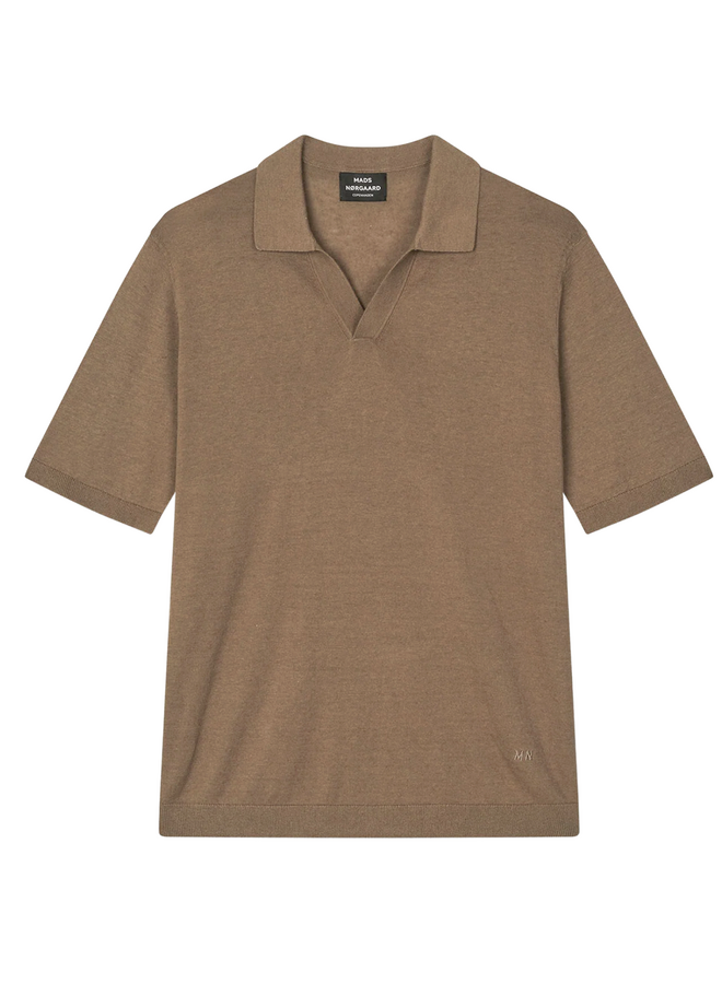 Cotton Lino Theo Polo Knit Cotton Lino Mads Norgaard MEN