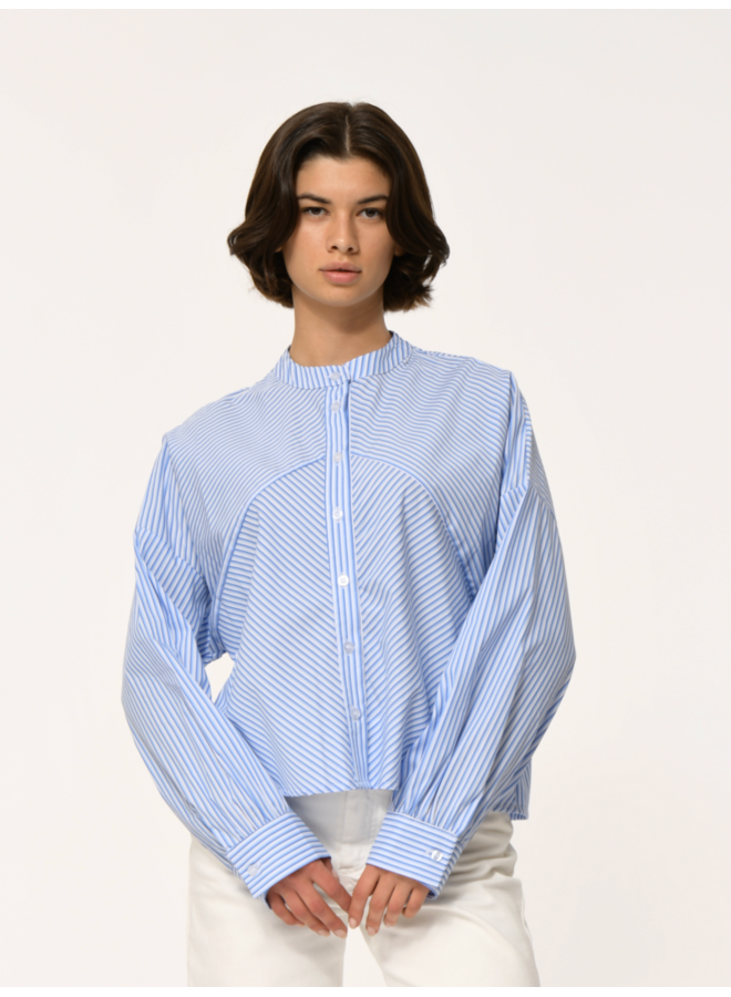 FL-CH-FASHION-R Blouse Bleu  La Fee Maraboutee