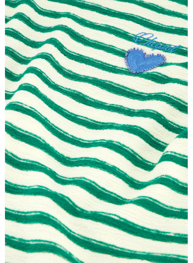 Celina Top Cosy White/ Green Fabienne Chapot