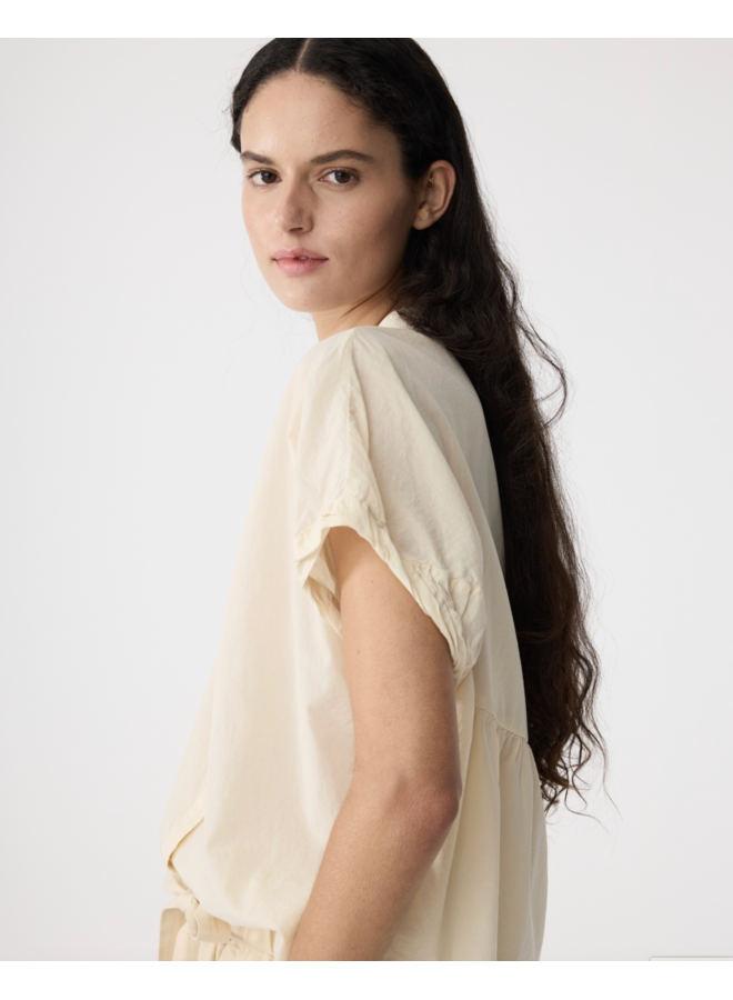 Lotus Blouse Ivory Knit-Ted
