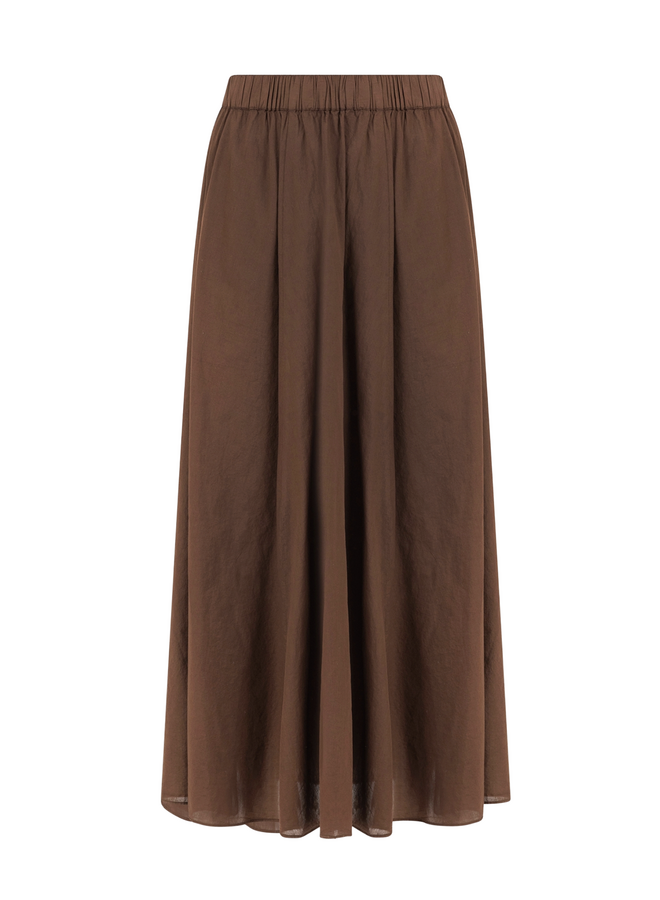 Cato Skirt Mid Brown Knit-Ted