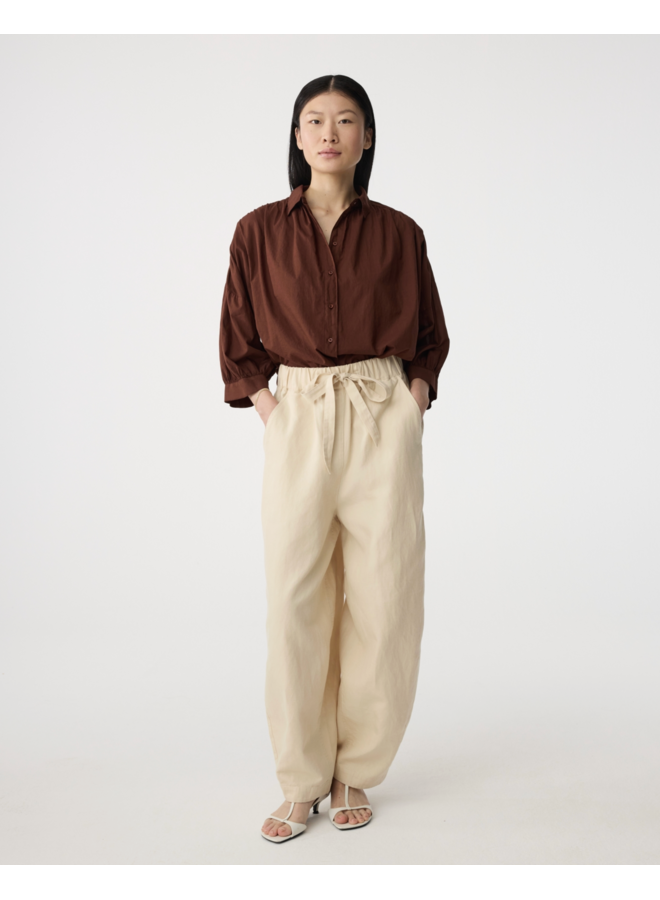 Mook Blouse Mid Brown Knit-Ted