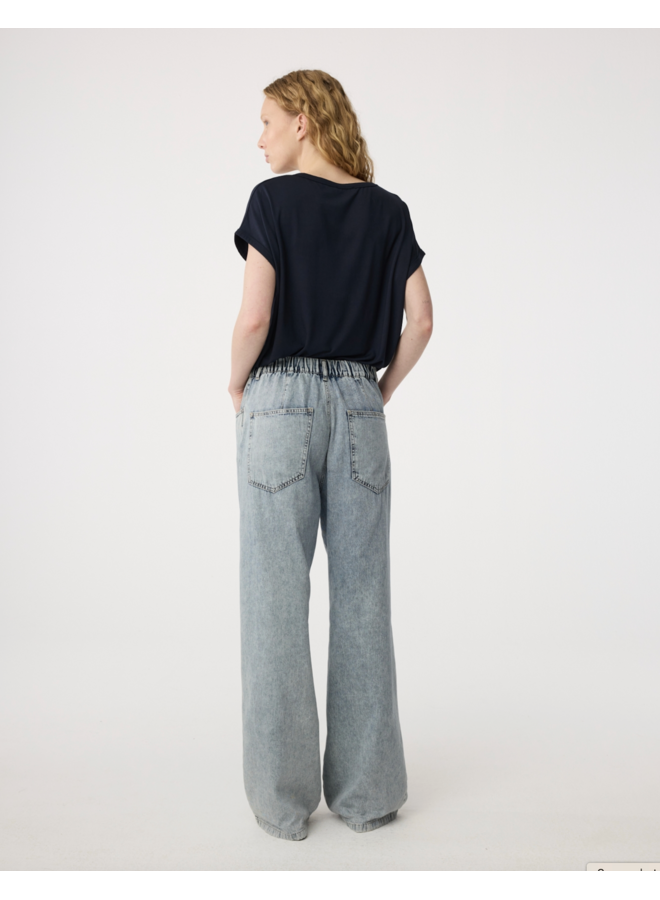 Dennie Pants Blue Knit-Ted
