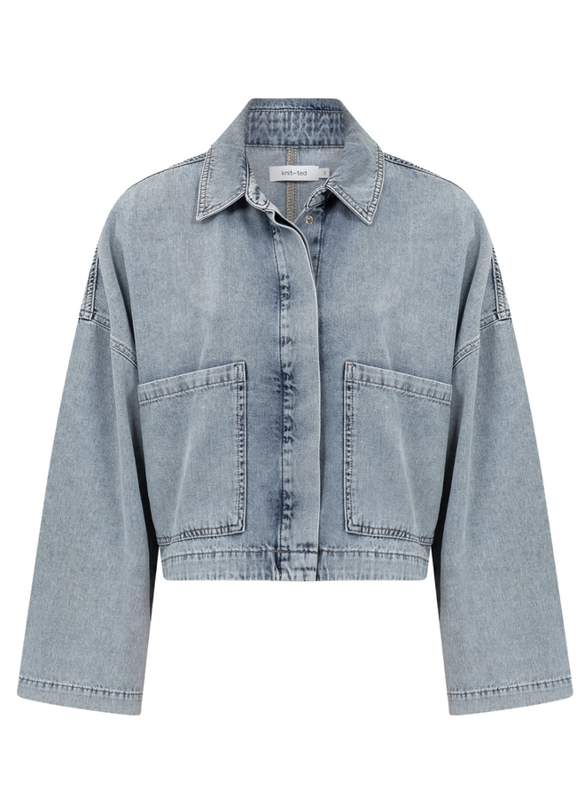 Dory Jacket Blue Knit-Ted