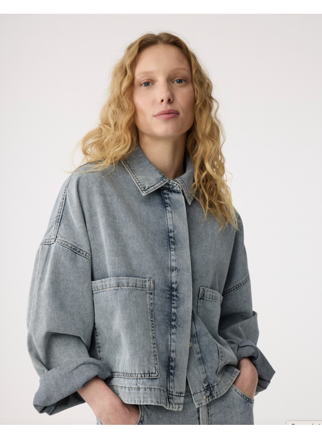 Dory Jacket Blue Knit-Ted