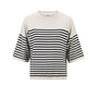 Merle T shirt - Creme Stripe Knit-Ted