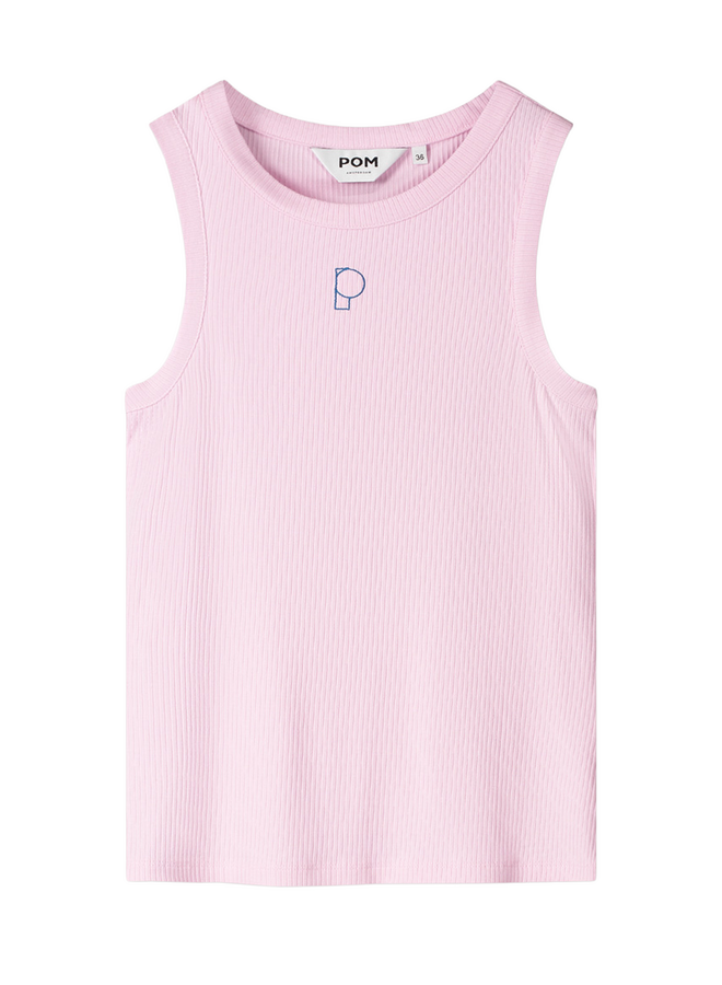 Pom Amsterdam TANKTOP Rib Shell Pink