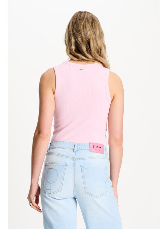 Pom Amsterdam TANKTOP Rib Shell Pink