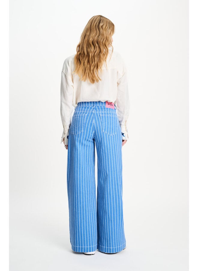 Pom Amsterdam JEANS Denim Stripes Blue