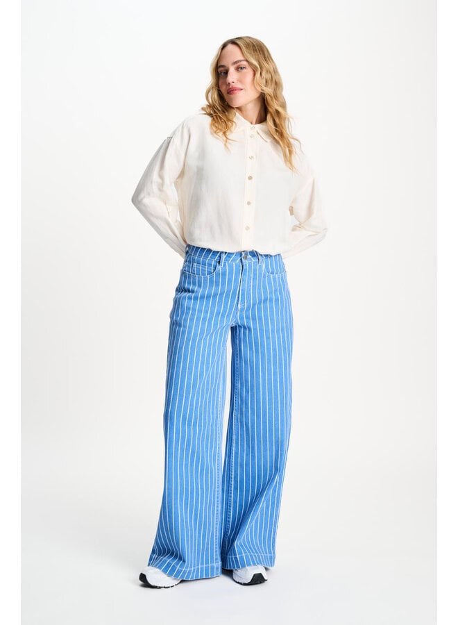 Pom Amsterdam JEANS Denim Stripes Blue