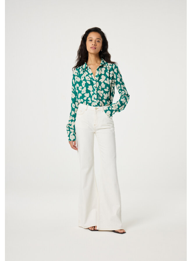 Vic Bootcut Jeans Cream White Fabienne Chapot