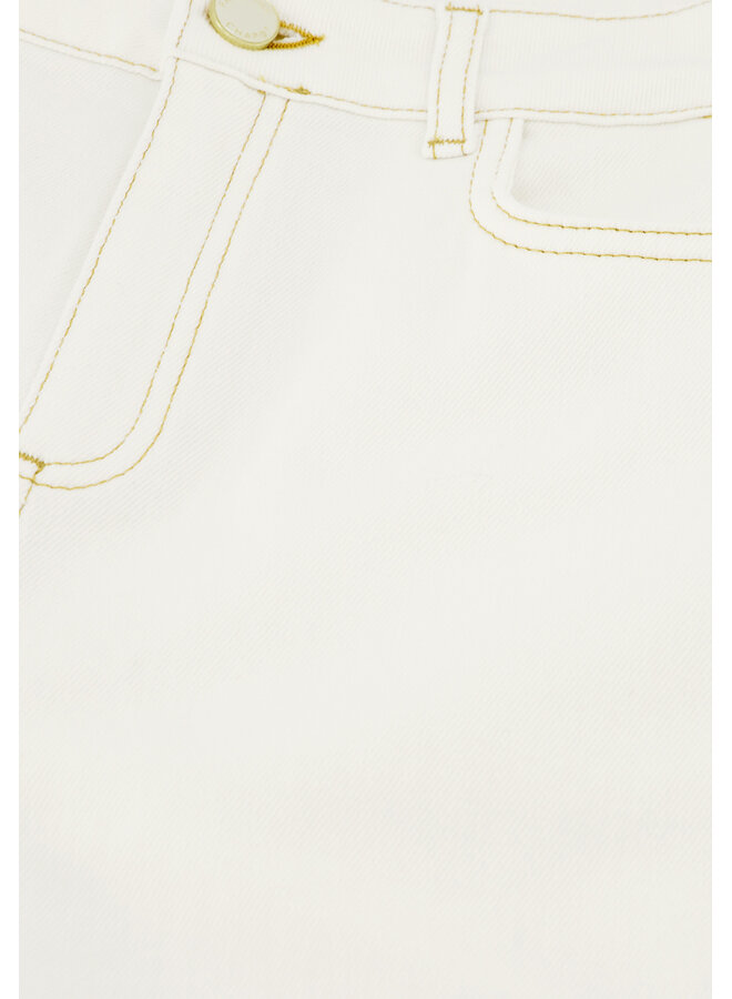Vic Bootcut Jeans Cream White Fabienne Chapot