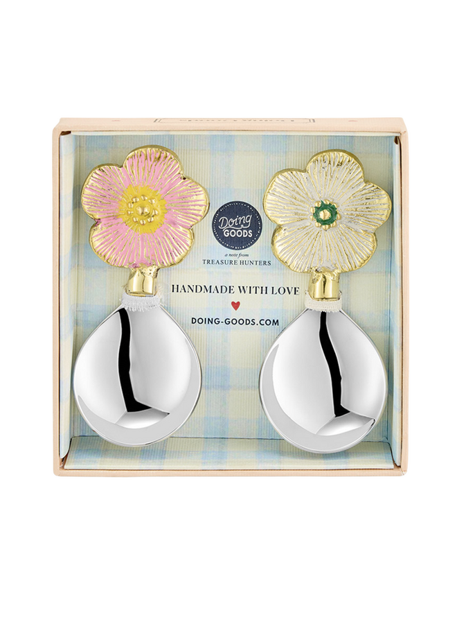 Faye Flower Dipster Spoon Set in Giftbox Doing Goods