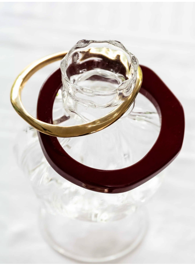 Ellen Beekmans Platte organische bangle